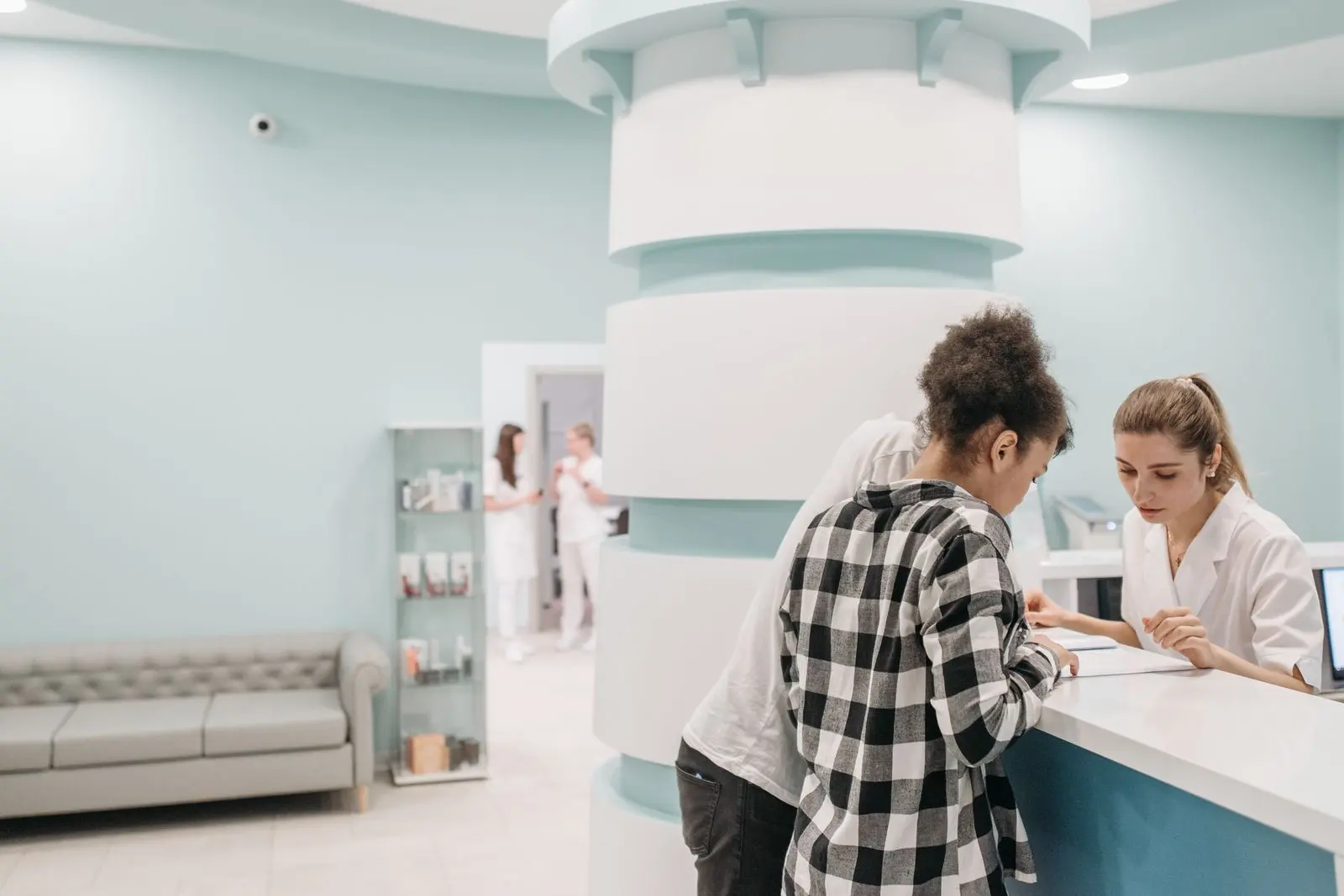 Hospital reception